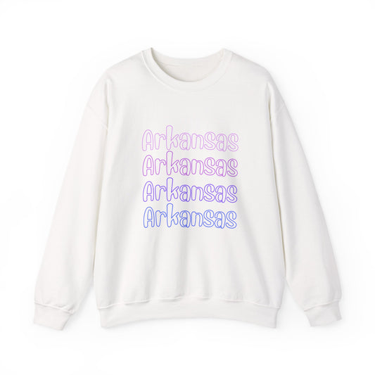 Arkansas Pastel Stack Sweatshirt