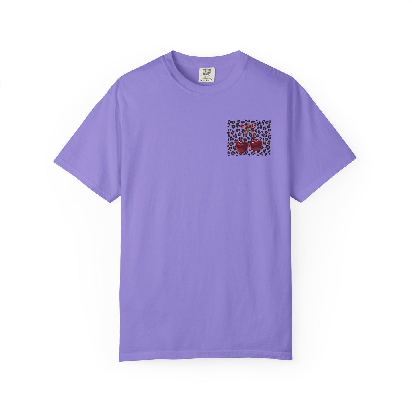 T-Shirt — Red Ribbon Pocket & Back Bow Print