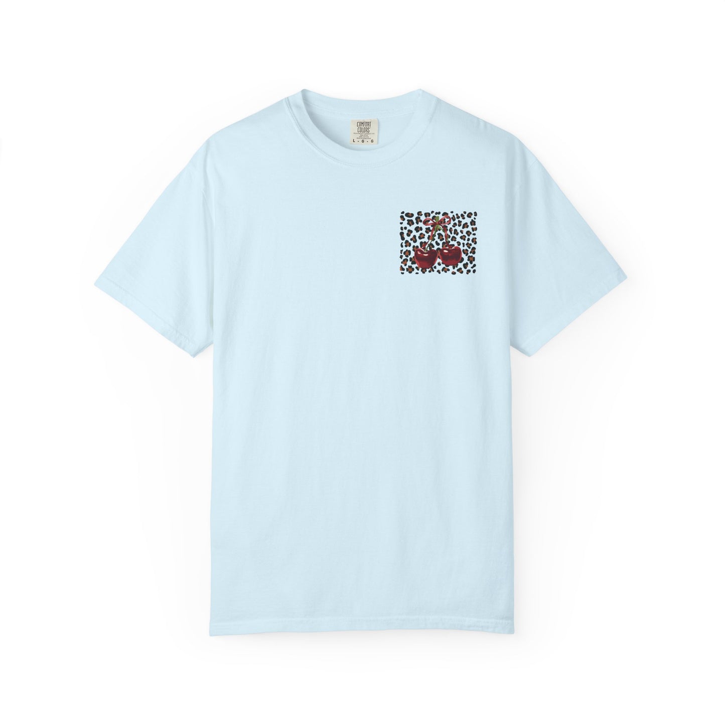 T-Shirt — Red Ribbon Pocket & Back Bow Print