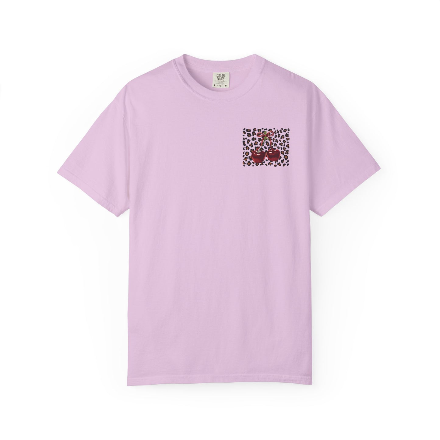 T-Shirt — Red Ribbon Pocket & Back Bow Print