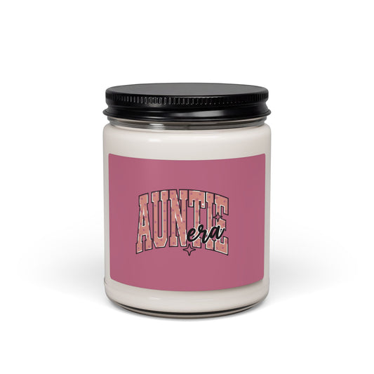Polka Dot 'Auntie Era' Soy Candle, Retro Feminine Dotted Label