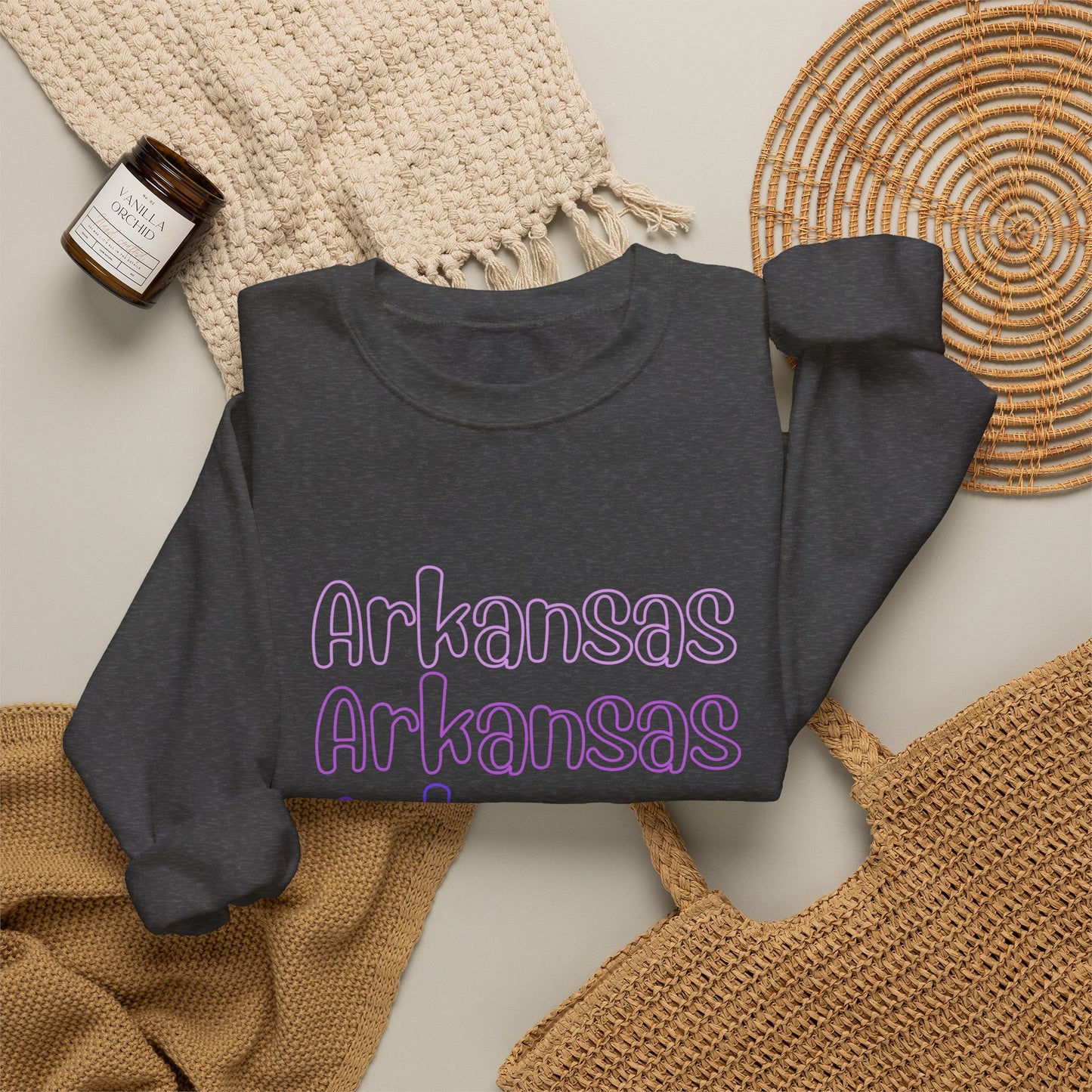 Arkansas Pastel Stack Sweatshirt
