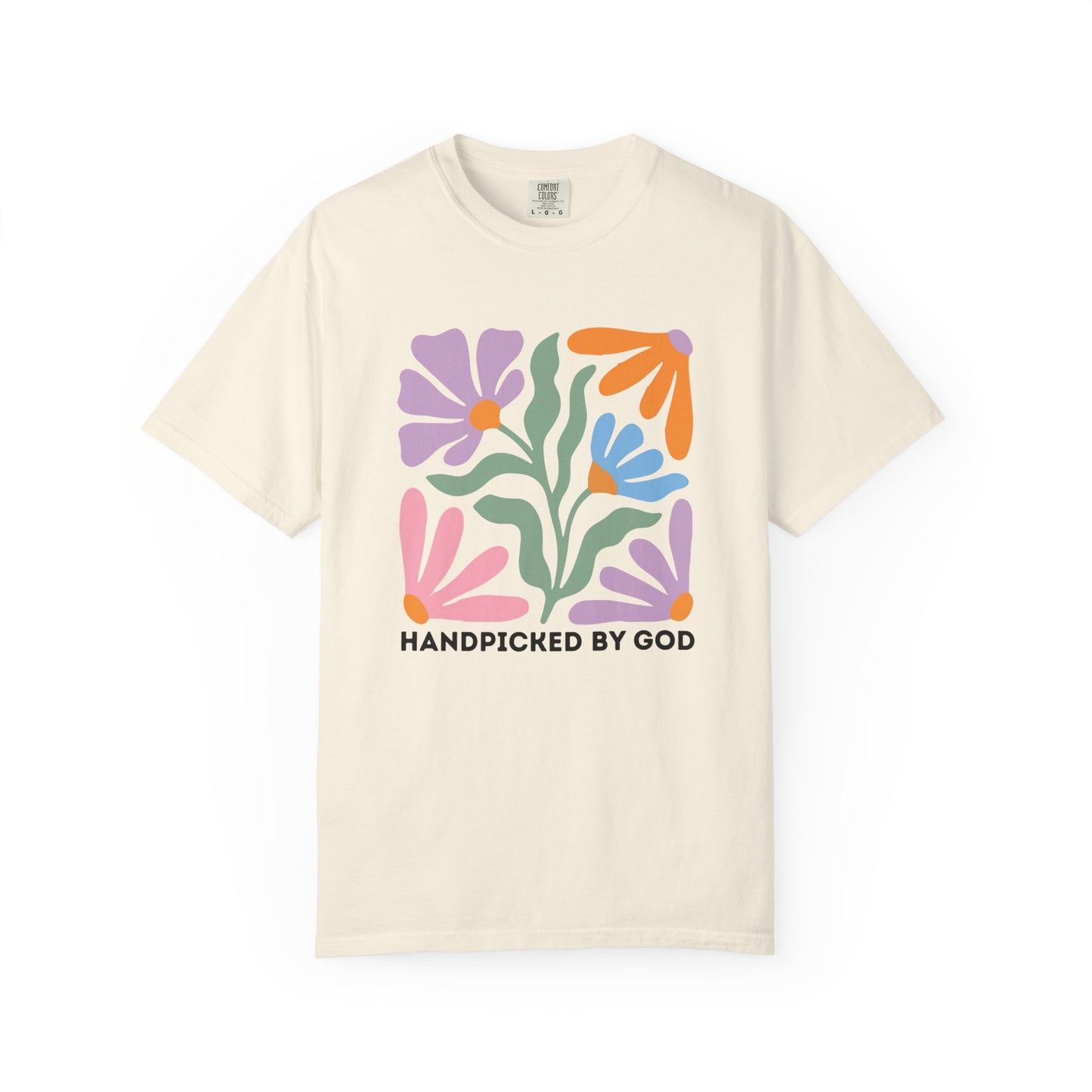 Handpicked by God Floral T-Shirt — Colorful Faith Graphic Tee