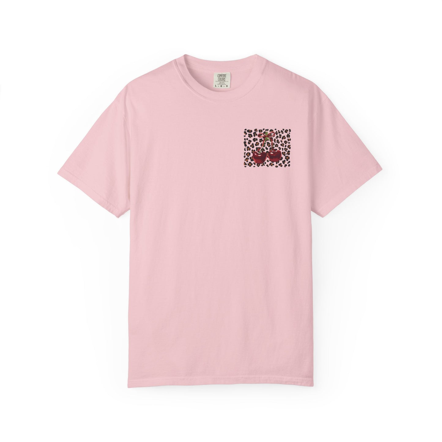 T-Shirt — Red Ribbon Pocket & Back Bow Print