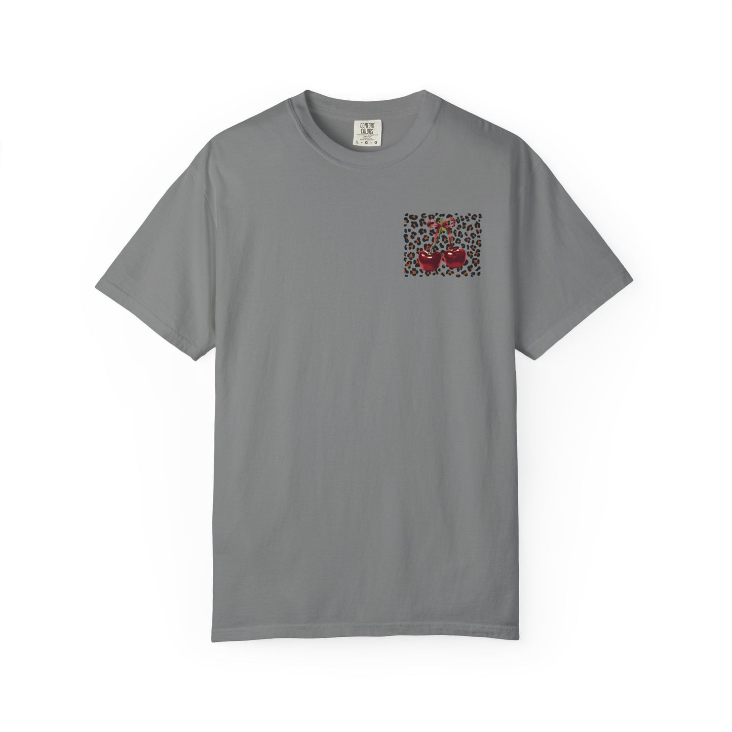 T-Shirt — Red Ribbon Pocket & Back Bow Print