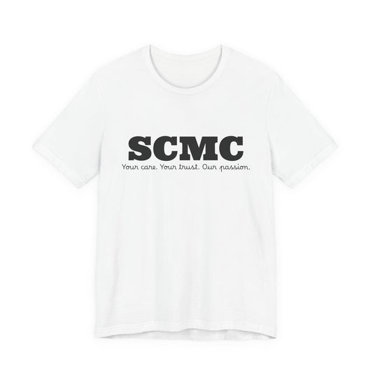 SCMC Logo Tee — 'SCMC' Minimal Graphic Short Sleeve T-Shirt
