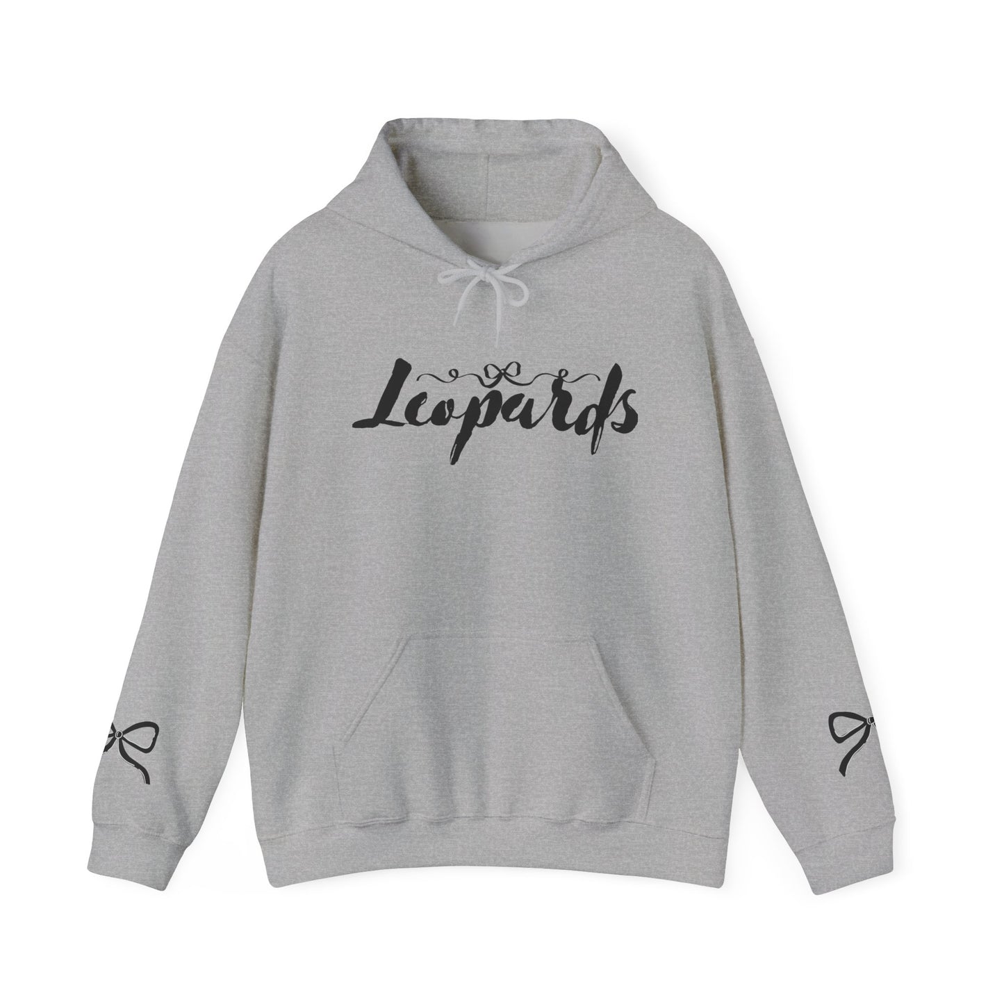 Leopards Graphic Hoodie — Cute Leopard Back Print Pullover