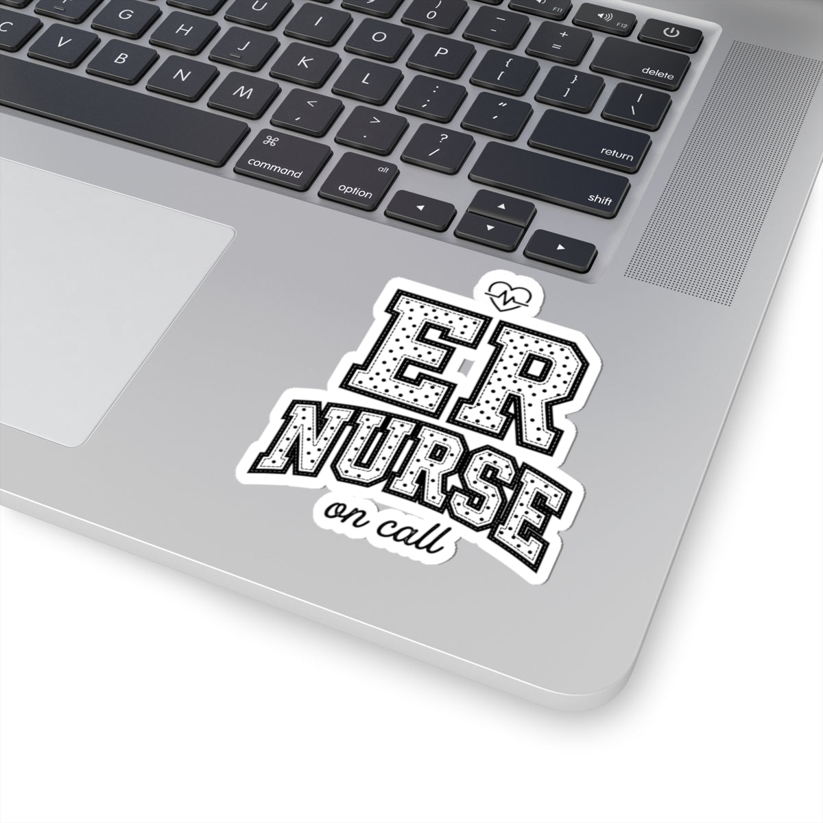 ER Nurse Polka Dot Sticker | Kiss-Cut Vinyl Nurse Decal