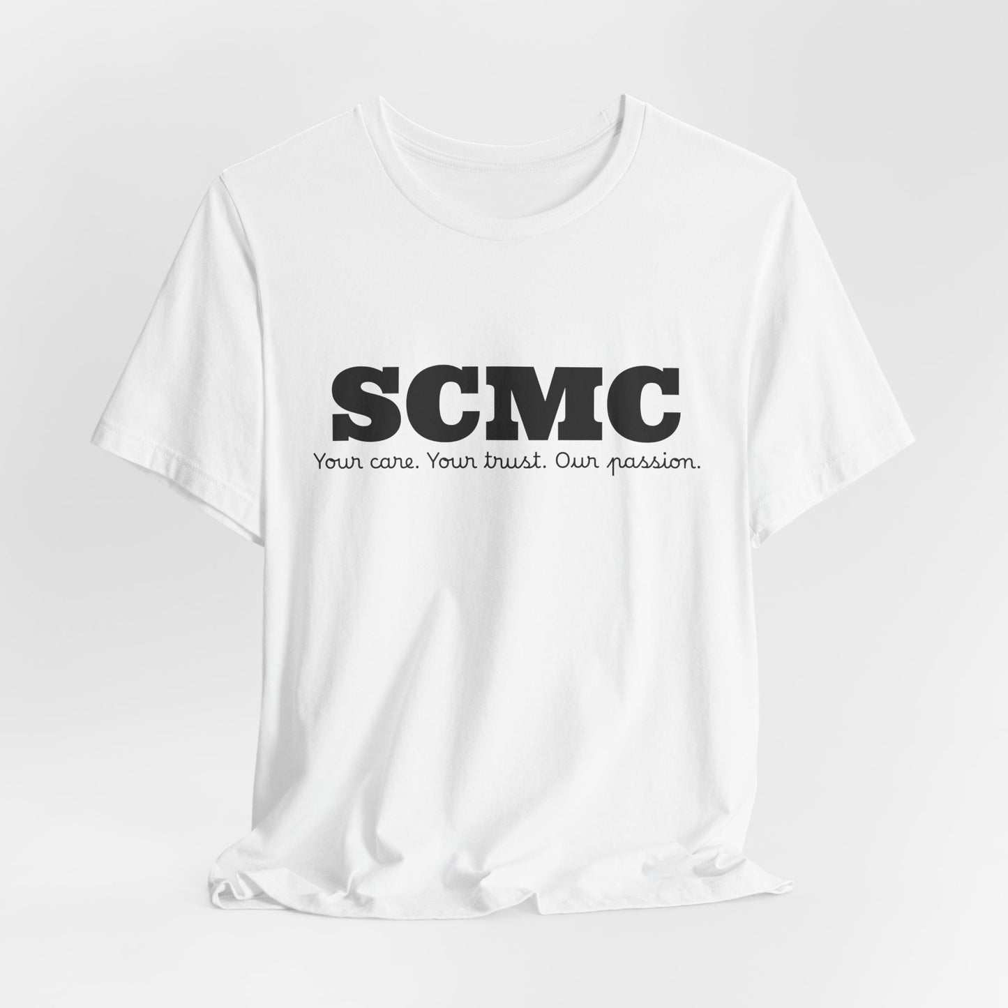 SCMC Logo Tee — 'SCMC' Minimal Graphic Short Sleeve T-Shirt