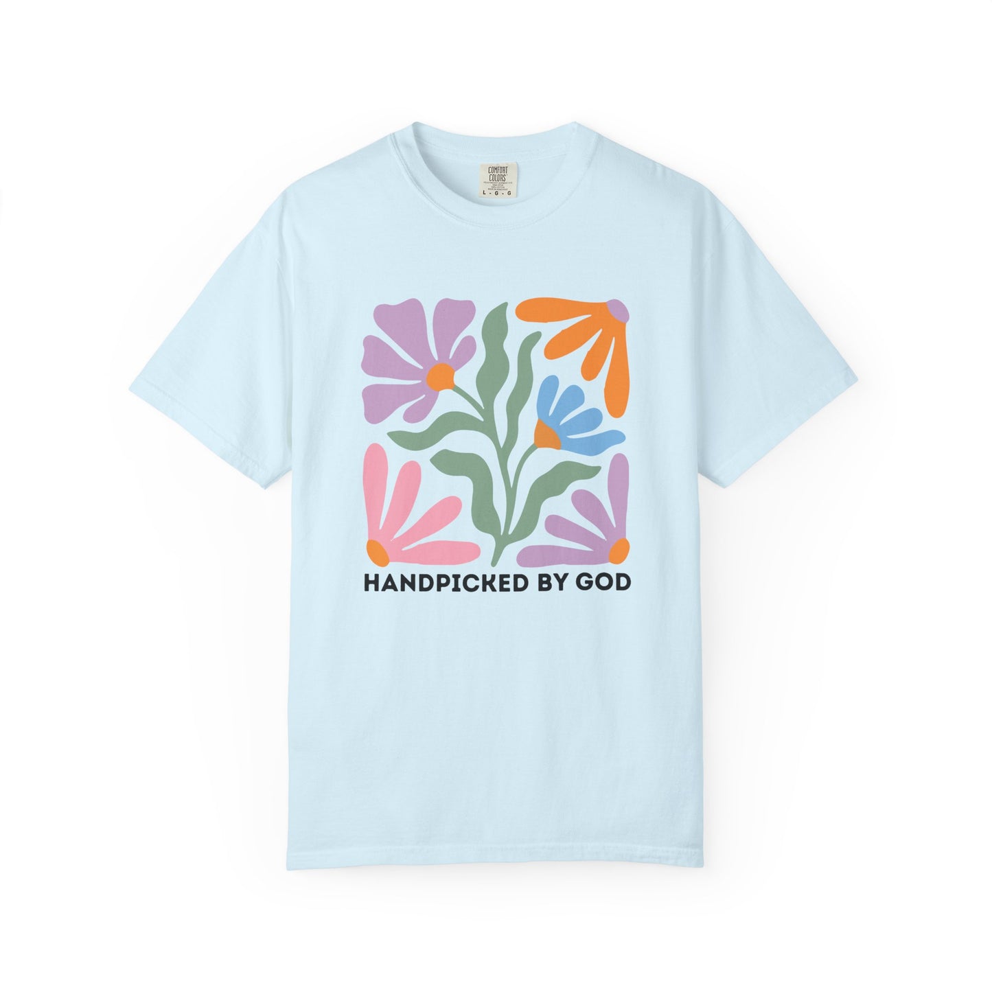 Handpicked by God Floral T-Shirt — Colorful Faith Graphic Tee