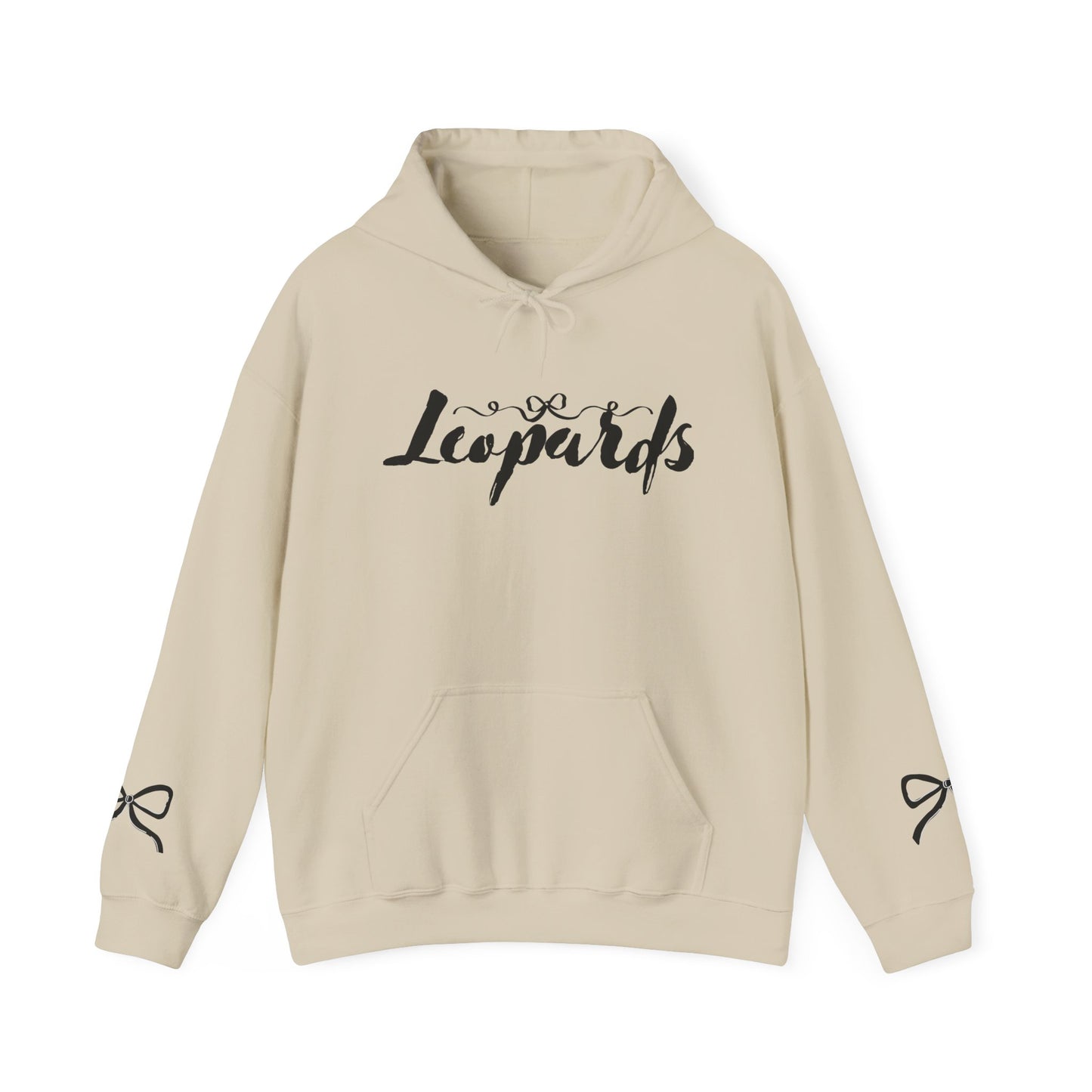Leopards Graphic Hoodie — Cute Leopard Back Print Pullover