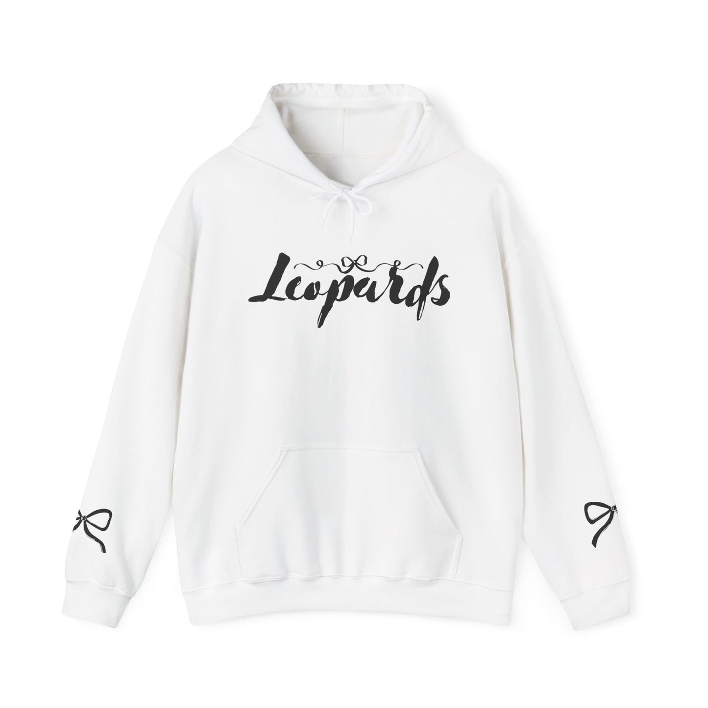 Leopards Graphic Hoodie — Cute Leopard Back Print Pullover