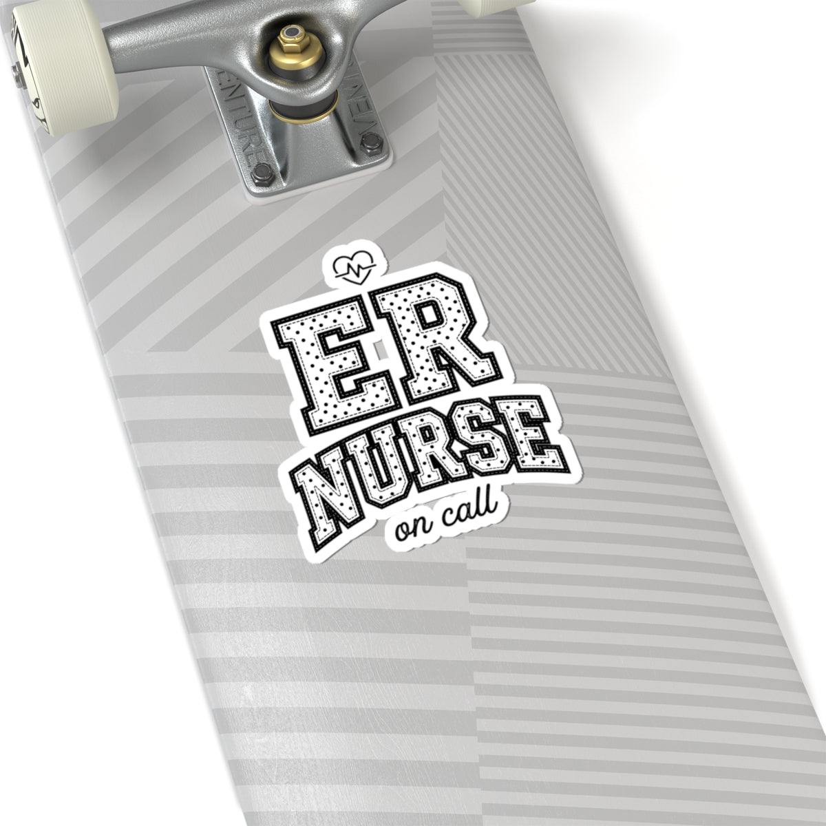 ER Nurse Polka Dot Sticker | Kiss-Cut Vinyl Nurse Decal