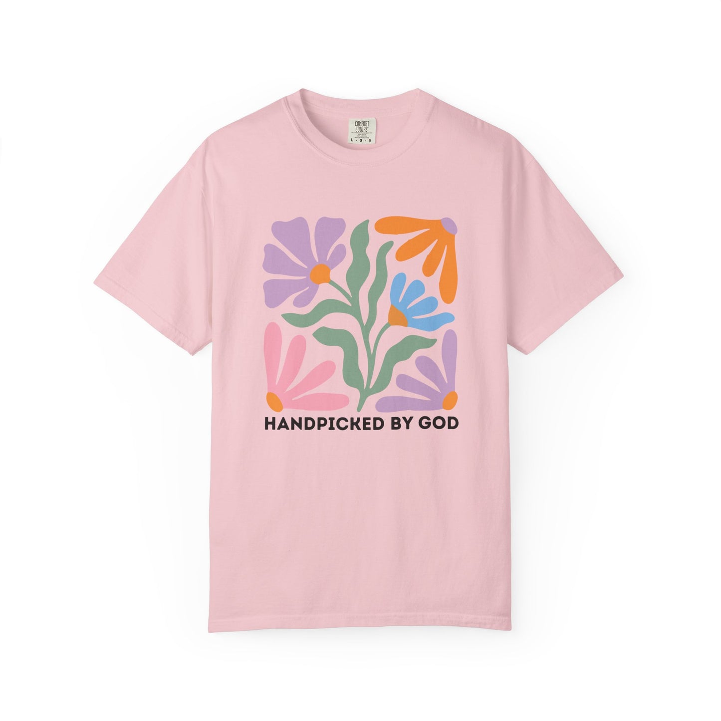 Handpicked by God Floral T-Shirt — Colorful Faith Graphic Tee