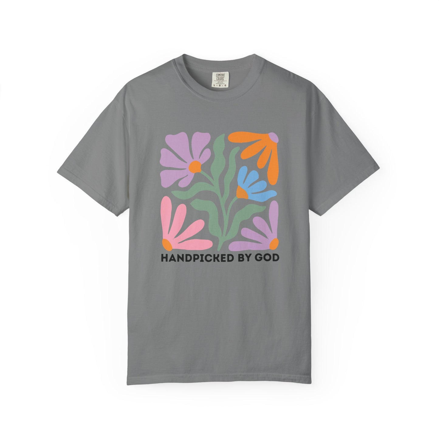 Handpicked by God Floral T-Shirt — Colorful Faith Graphic Tee