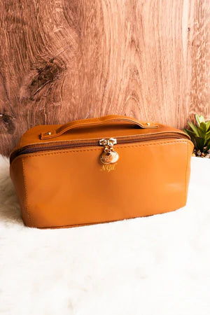 Morning Brown Expandable Cosmo Bag
