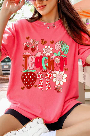Berry Sweet Teacher Cotton Tee